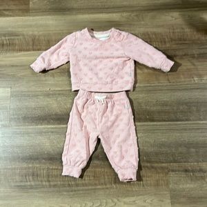 Sammy + Nat pink heart matching set